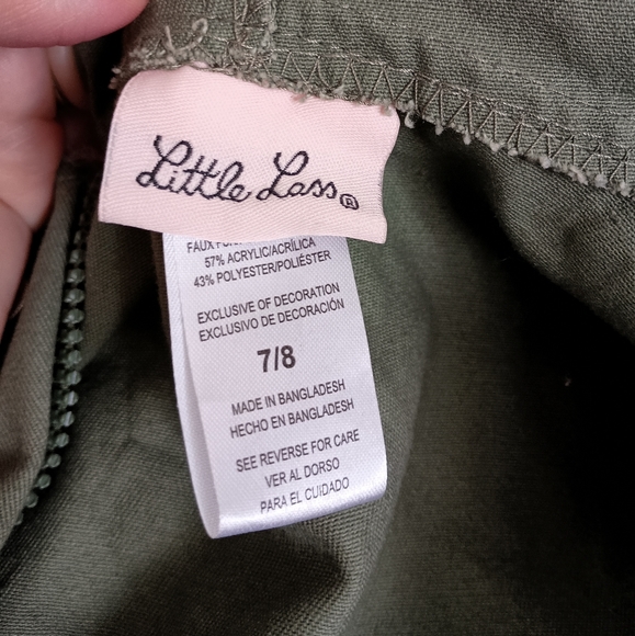 2 Jackets!!Betsey Johnson Faux Fur Little Lass Embroidered Girls Jackets Sz 7/8 - Picture 11 of 12